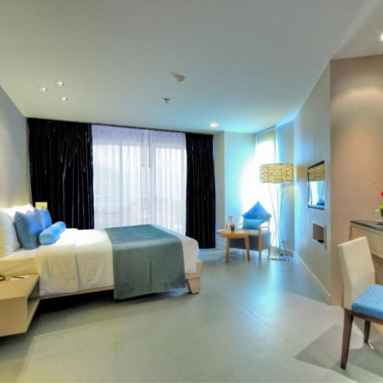 Hotel Room with Large Bed