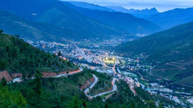 Aerial View of Mountain Landscape