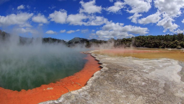 Mystical Orange Hot Spring