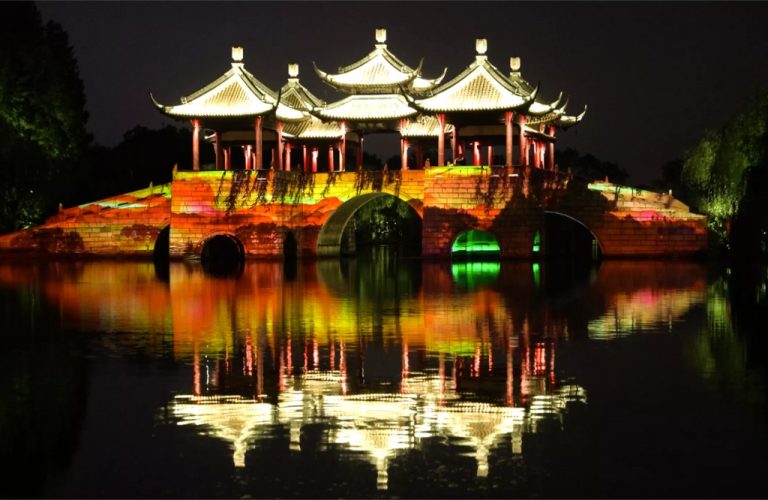 Illuminated Chinese Pagoda