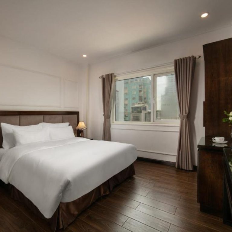 Hotel Room with Cozy Bed