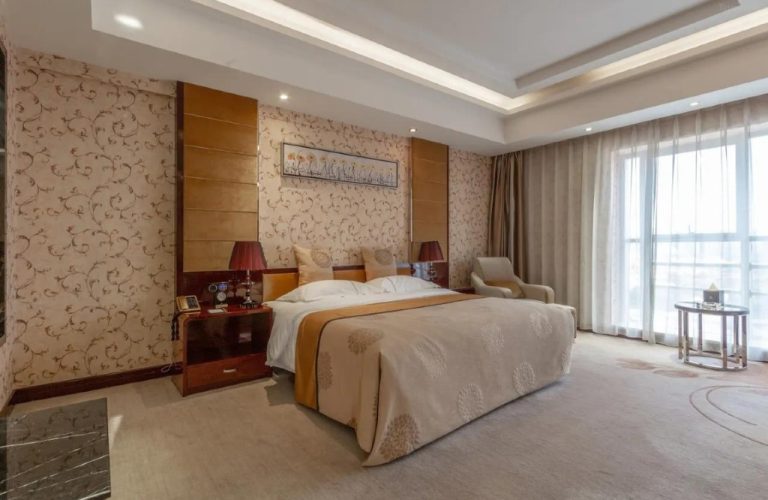 A spacious bedroom