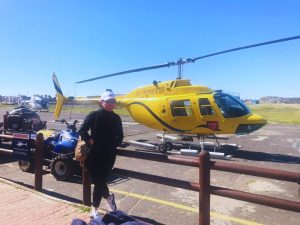 Helicopter ride in Australia